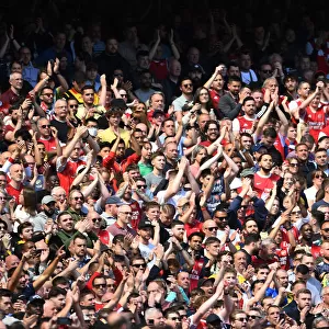 Passionate Arsenal Fans at Emirates Stadium: Arsenal vs Leeds United, Premier League 2021-22