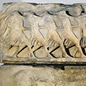 Relief with Hoplitesfrom Nereid Monument, from Xanthos, Lycia (now Turkey)