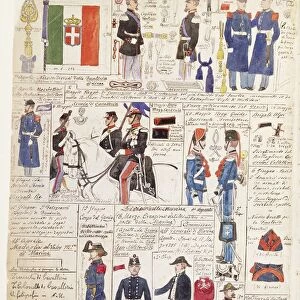 Uniforms of the Italian Risorgimento, Color plate by Quinto Cenni