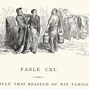 La Fontaines Fables - Mule that boasted of his family
