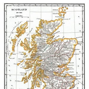 Old map of Scotland 1641-1892