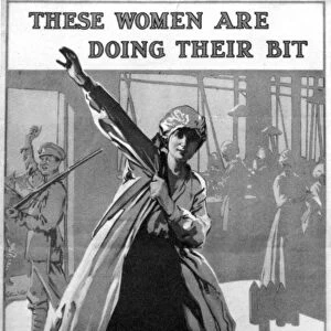 World War One poster These Women Are doing their bit Leanr to Make Munitions