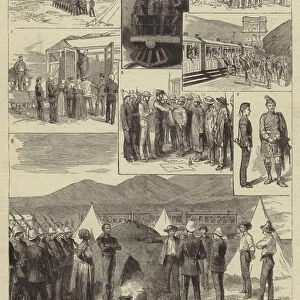 The De Aar Expedition, South Africa (engraving)