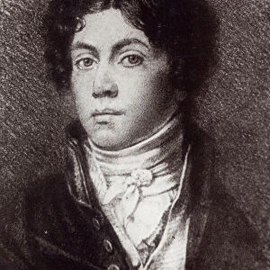 Alexander Pushkin (engraving) (b / w photo)
