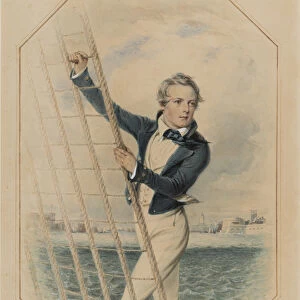 Arthur William Acland Hood aged 16, May 1840 (w / c, gouache & gum arabic on paper)