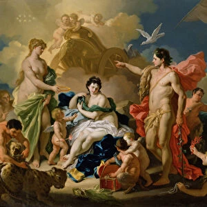Bacchus and Ariadne (oil on copper)
