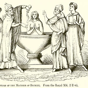 Baptism of the Mother of Becket (engraving)