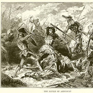 The battle of Agincourt (engraving)