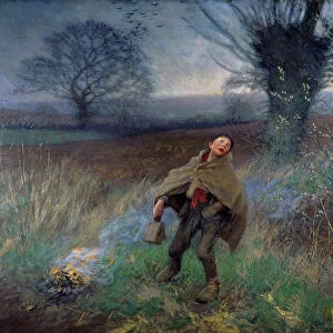 Bird Scaring, March, 1896 (oil on canvas)