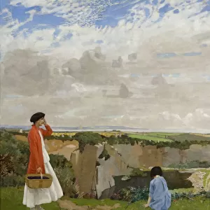 Blackberrying, 1917 (oil on canvas)