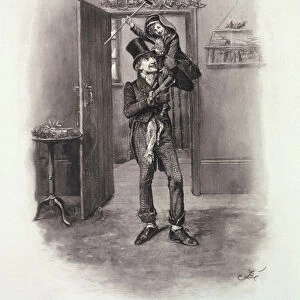 Bob Cratchit and Tiny Tim, from Charles Dickens: A Gossip about his Life