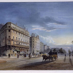 Boulevard des italiens - in "Paris en 1837"by Arnout