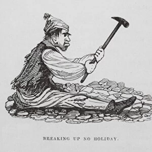 Breaking up No Holiday (engraving)