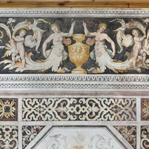 Carducci Room, detail (fresco)