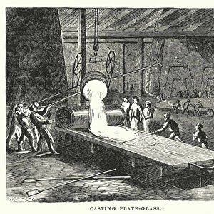Casting plate-glass (engraving)