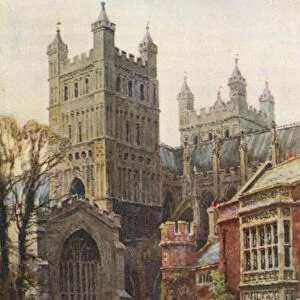 The Cathedral from the Palace Grounds (colour litho)