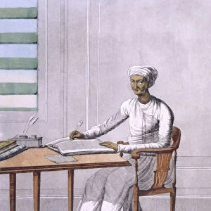 A causto (clerk / scribe), from Les Hindous ou la Description de leurs Moeurs Coutumes