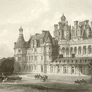 Chateau de Chambord, Loir et Cher (engraving)