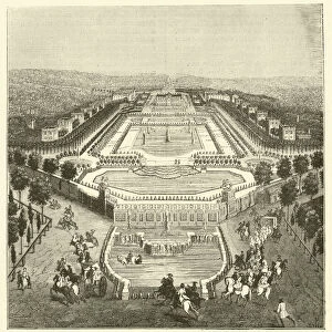 Chateau et jardins de Marly, vers 1722 (engraving)