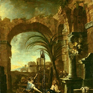Christ and the Samaritan Woman, 1705-10 (oil on canvas)