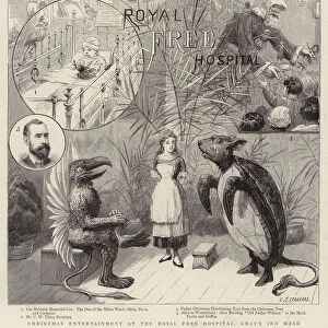 Christmas Entertainment at the Royal Free Hospital, Grays Inn Road (engraving)