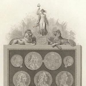 Coins of William and Mary (engraving)