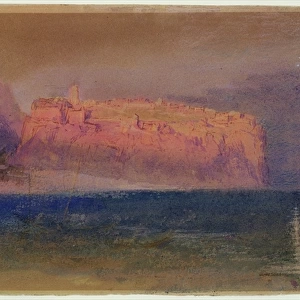 Corsica, (Monaco?) c. 1830-35 (w / c on brown paper)