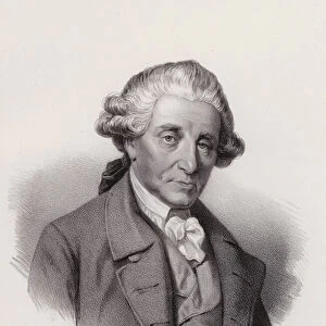 David de Pury, Swiss-born Portugese businessman and benefactor (engraving)