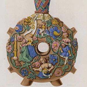 Decorated wine jug (chromolitho)