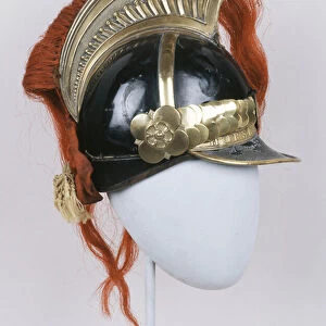 Full dress helmet, non-commissioned officers or other ranks, Bengal Horse Artillery, 1835 circa (cloth over cork or pith)