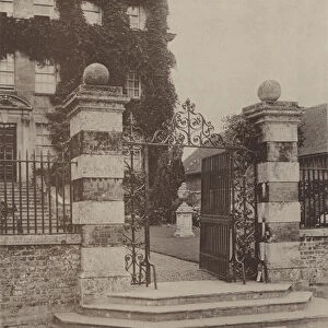 An Entrance Gate at Salisbury (b / w photo)