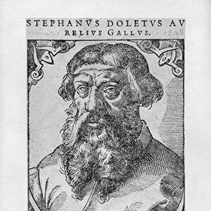 Etienne Dolet (1509-46) 1546 (engraving) (b / w photo)