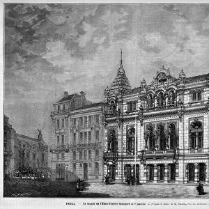 Facade de l Eden Theatre 7 rue Boudreau in Paris opened on January 7, 1883