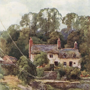 The Ferry, Overton-on-Dee (colour litho)
