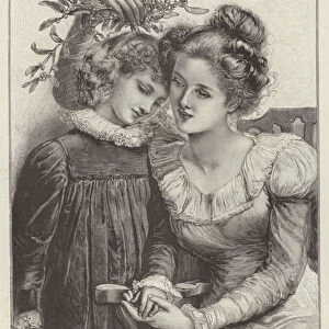 Her First Mistletoe (engraving)