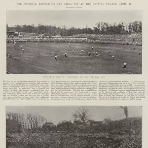 The Football Association Cup Final Tie at the Crystal Palace, 20 April (b / w photo)