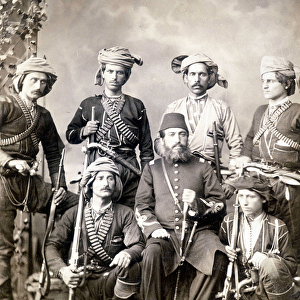 Georgian warriors at the end of the 19th century