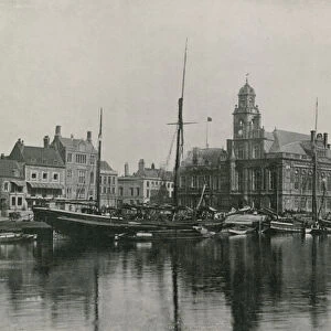 Great Yarmouth, the Town Hall (b / w photo)