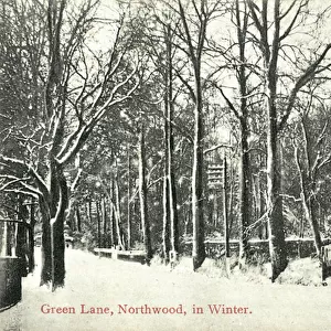 Green Lane, Northwood (b / w photo)