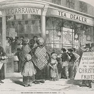 The grocers shop at Christmas (engraving)