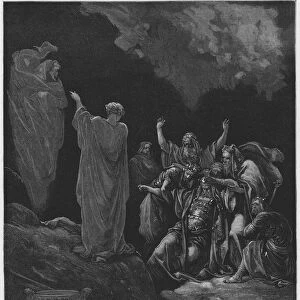 Gustave Dore Bible: Saul and the Witch of Endor (engraving)