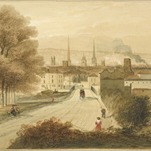 Hills Bridge (Bath Bridge) on the Bath Road, 1826 (pencil & w / c on paper)
