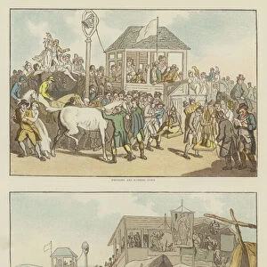 Humours of Horse-Racing a Hundred Years Ago (chromolitho)