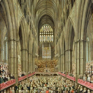 An Interior View of Westminster Abbey on the Commemoration of Handels Centenary