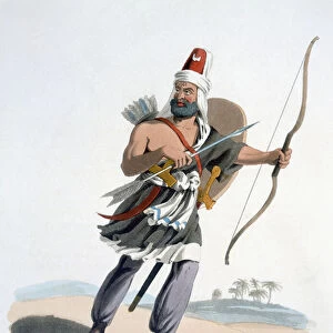 Janissary of Arabia, from The Military Costume of Turkey