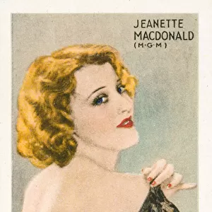 Jeanette Macdonald (colour litho)