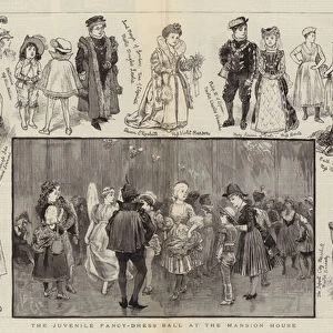 The Juvenile Fancy-Dress Ball at the Mansion House (engraving)