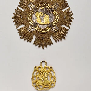 Kingdom of Sardinia - Order of the Annunciade: plaque and pendant belonging to Ignace