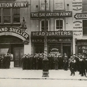 Labour Exchange, Whitechapel Road, London, 1890 (b / w photo)