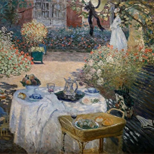 The luncheon : decorative panel, 1876 (Oil on Canvas)